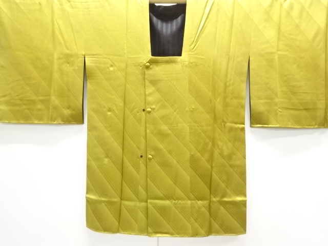 JAPANESE KIMONO / UNUSED MICHIYUKI COAT / REVERSIBLE / STRIPE / ARTIST WORK